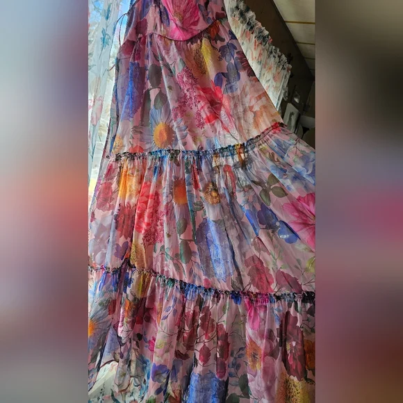Floral Multicolor Maxi Dress - Picture 6 of 6